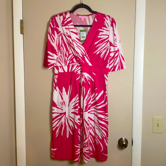 Lilly Pulitzer Dresses & Skirts - Lilly Pulitzer Silk & Cotton Dress Azalea Pink